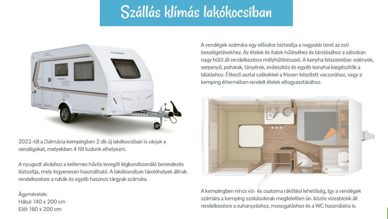 Lakokocsik A Tengerparton - Caravans At The Sandy Beach Privlaka (Zadar) Exterior foto